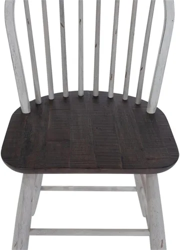 Vista 5 de Liberty Furniture INDUSTRIES Farmhouse Windsor - Juego de 2 sillas de mostrador, 17 pulgadas de ancho x 22 pulgadas de profundidad x 42 pulgadas