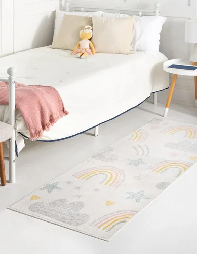 Vista 9 de Unique Loom Whimsy Collection - Alfombra rectangular de 2 pies 2 pulgadas x 2 pies 11 pulgadas, gris/marfil