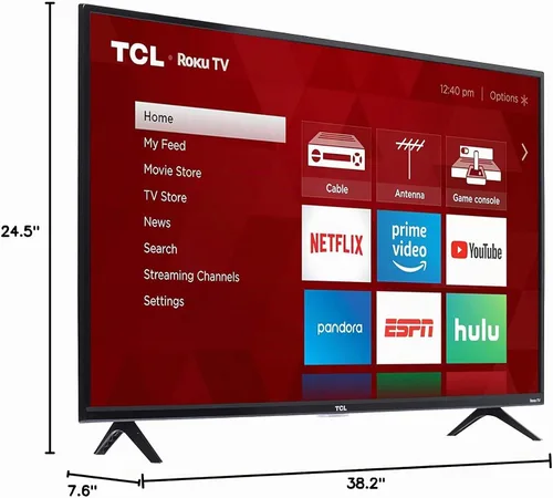 Vista 8 de TCL 43S325 43 pulgadas1080p Smart LED Roku TV (2019)