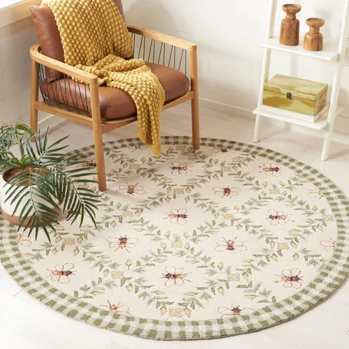 Vista 34 de SAFAVIEH Chelsea Collection - Alfombra decorativa de 1 pies 8 pulgadas x 2 pies 6 pulgadas, color negro, lana de campo francesa enganchada a mano