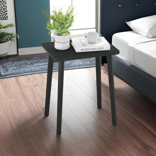 Vista 2 de Mini mesa auxiliar – Mesa auxiliar pequeña para espacios pequeños, mesa auxiliar rectangular para sala de estar, dormitorio, oficina, decoración