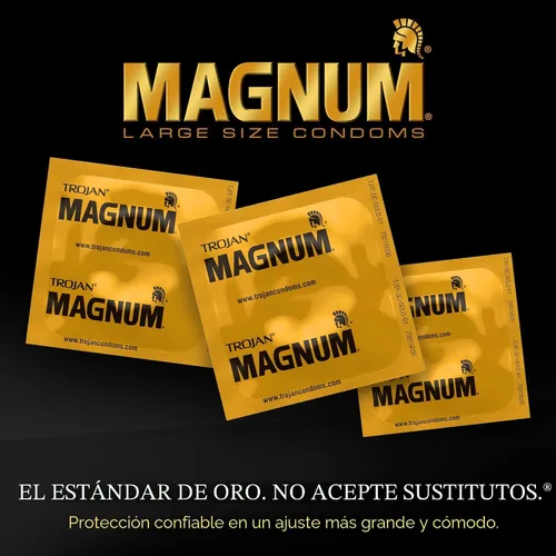 Vista 3 de TROJAN Preservativos Magnum Lubricados XL Tamaño Grande - 12