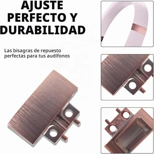 Vista 4 de Solo 4 - Diadema y bisagra de repuesto para auriculares Beats Solo 4, rosa nube Nube rosada