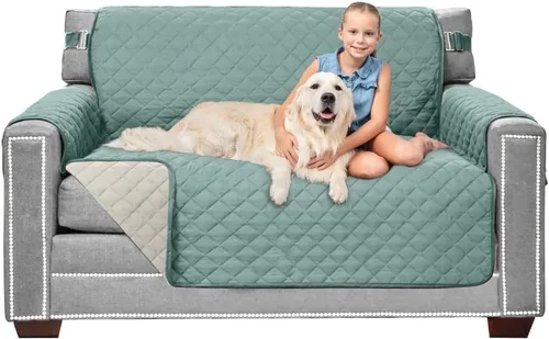 Vista 182 de Sofa Shield - Funda para sofá Loveseat con correa patentada, protector de cojín, funda reversible diseñada en EE. UU. resistente a manchas