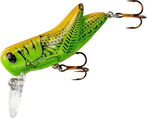 Vista 12 de Rebel Lures Señuelo de pesca Crickhopper Cricket/Salticidae Crankbait, 1 1/2 Pulgadas, 1/4 Onza Cricket café