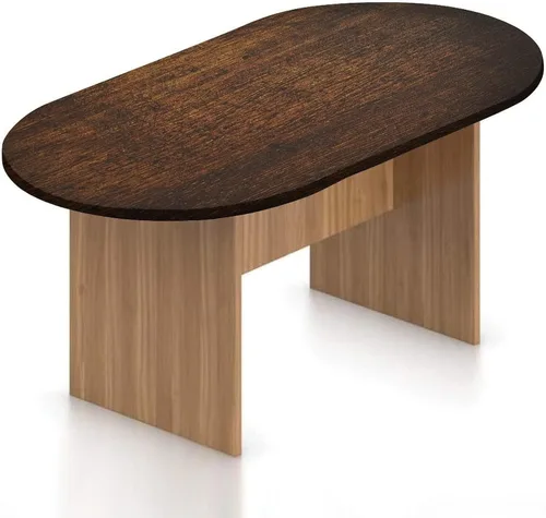 Vista 16 de Mantel ovalado de poliéster elástico de madera, tablones de madera vieja con estampado rural natural, se adapta a mesas ovaladas de hasta 36 x 48
