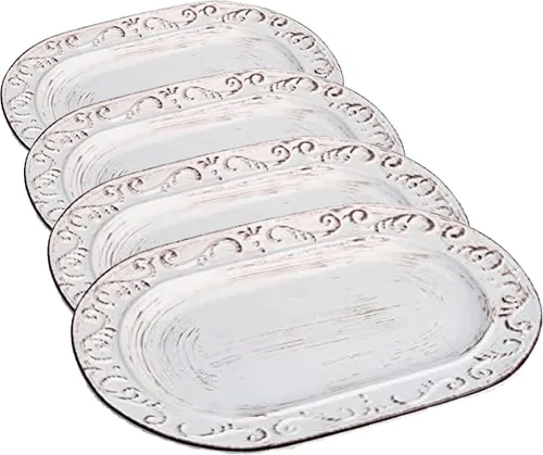 Vista 8 de Pfaltzgraff Trellis - Juego de 3 cuencos para servir, color blanco