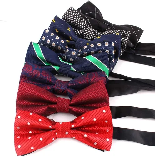 Vista 2 de Pajaritas ajustables preatadas para hombres y niños, regalos de boda