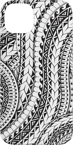 Vista 15 de Funda de arte tribal polinesio para iPhone 16