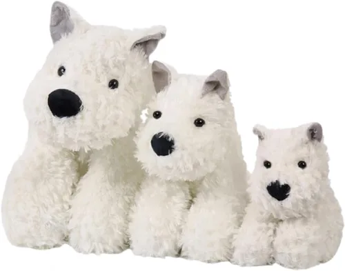 Vista 6 de Adorable juguete de peluche para perro West Highland White Terrier - Juguete de peluche suave de 8.6 pulgadas, el mejor amigo de los niños