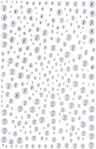 Vista 10 de Decora 325 pegatinas de diamante adhesivas con imitación de strass, negras, para manualidades, brillos y tarjetas autoadhesivas 325 Gems, Self
