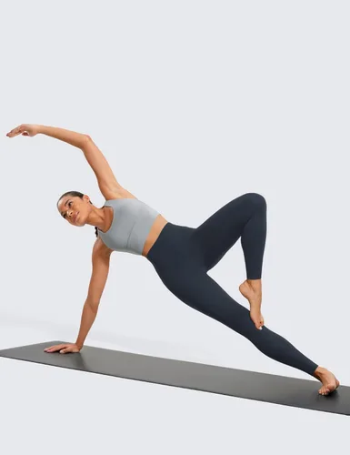 Vista 23 de CRZ YOGA - Butterluxe Leggings de cintura alta para mujer, leggings de entrenamiento, pantalones extrasuaves para hacer yoga o descansar, 28 pulgadas
