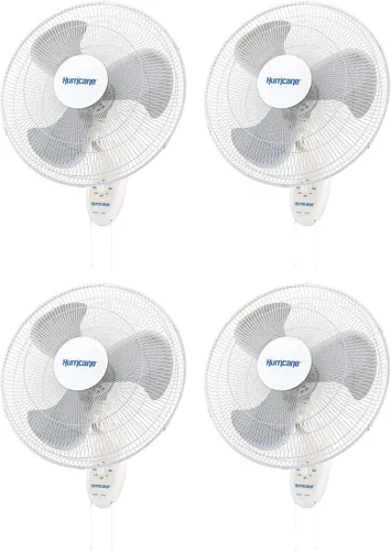 Vista 16 de Ventilador de pared de metal oscilante Hurricane Pro de alta velocidad con 3 velocidades, color negro, de 20 pulgadas - Unidad de enfriamiento