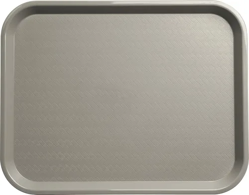Vista 2 de Carlisle FoodService Products Bandeja de plástico para comida rápida, 14 x 18 pulgadas, gris (paquete de 2)