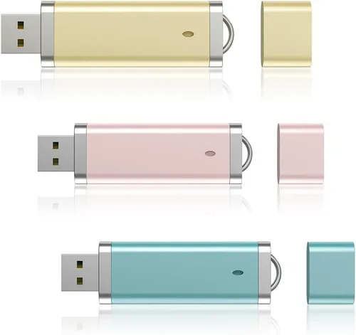 Vista 10 de KEXIN Paquete de 10 unidades flash USB 2.0 Flash Drive Pen Drive Memory Stick blanco