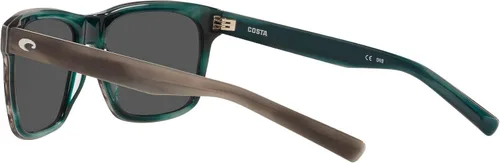 Vista 5 de Costa Del Mar Aransas - Gafas de sol redondas para hombre, Gris