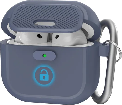 Vista 10 de TRONWIN Funda para AirPods Pro 2, [con bloqueo] Funda para AirPods Pro de una pieza (2ª/1ª generación), funda protectora completa de silicona suave