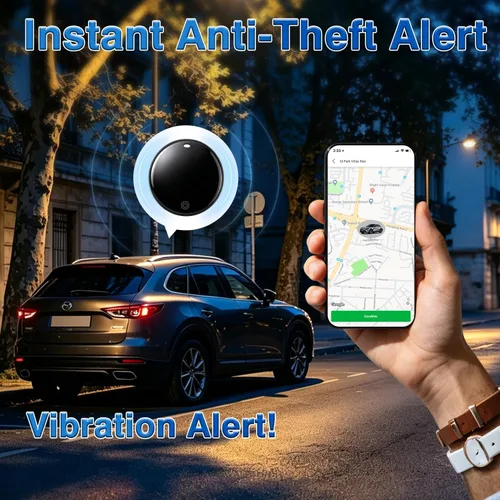 Vista 3 de Mini rastreador GPS para vehículos: dispositivo magnético oculto para rastreador de coche, sin tarifa de suscripción, funciona con Apple Find My