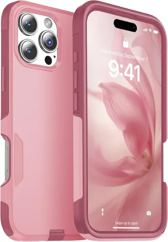 Vista 29 de jaroco Funda para iPhone 13 y Funda para iPhone 14 y Funda para iPhone 15 [Protección de Servicio Pesado][Protección contra Caídas de Grado