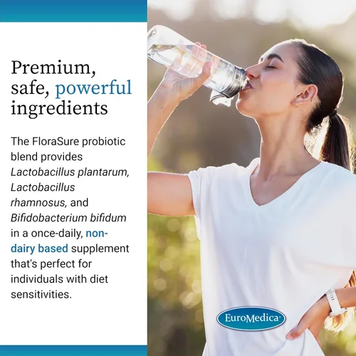 Vista 5 de EuroMedica FloraSure Probiotic - Suplemento de digestión para ayudar contra la hinchazón ocasional y aliviar los gases - Suplemento de apoyo a