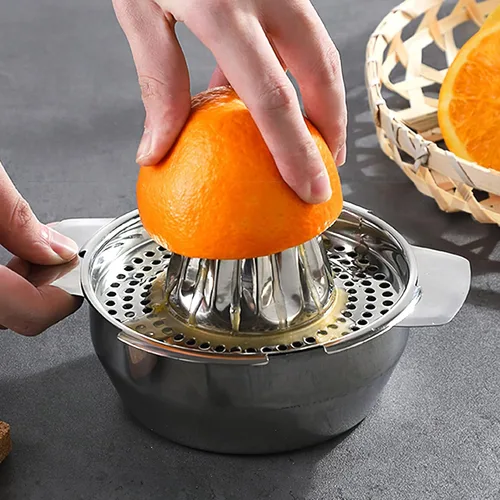 Vista 7 de SHINEOFI Stainless Steel Manual Juicer Hand Press Citrus Squeezer for Lemons Oranges Limes Efficient Juice Extractor Easy to Clean Versatile Fruit
