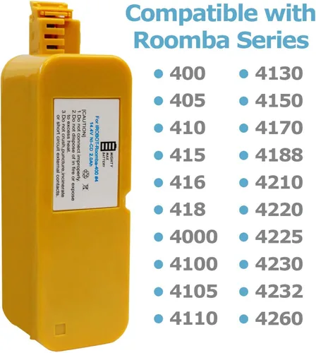 Vista 3 de Mighty Max Battery Batería NiCD de 14.4V para iRobot Roomba 4188, 4220, 4225