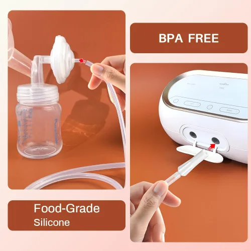 Vista 5 de PumpMom - Tubo de repuesto para extractor de leche eléctrico Spectra Synergy Gold dual y portátil, sin BPA, repuesto Spectra SG de doble potencia