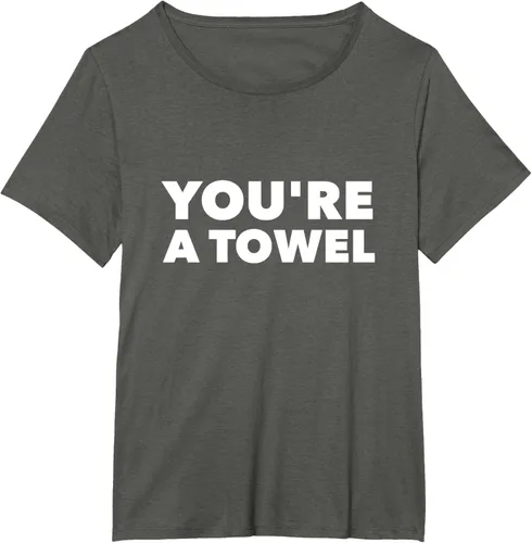 Vista 14 de Eres un toalla Funny camisa, mujer XL, Negro