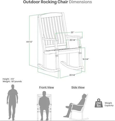 Vista 2 de Cambridge Casual Superior Indonesian Teak Arie - Silla mecedora para exteriores, teca desgastada