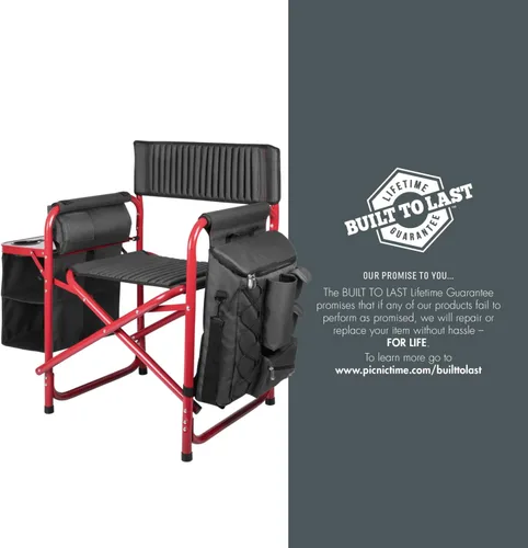Vista 13 de PICNIC TIME NFL NFL Fusion - Silla de campamento unisex para adultos, con mesa auxiliar y enfriador suave, silla de playa para adultos, silla