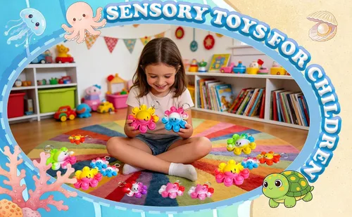 Vista 2 de Paquete de 24 llaveros de pulpo a granel para ansiedad a granel para adolescentes y niños, suministros de fiesta de cumpleaños, regalos de aula
