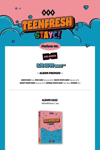 Vista 2 de STAYC - TEENFRESH Plataforma ver