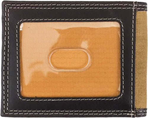Vista 3 de Timberland PRO - Cartera de lona para hombre piel RFID ventana trasera para identificación