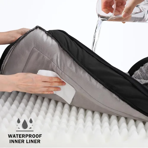 Vista 3 de INVENHO Sofá ortopédico de espuma para perros medianos con funda extraíble lavable, forro impermeable y parte inferior antideslizante