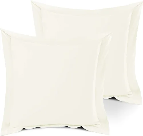 Vista 104 de Nestl Juego de 2 fundas tipo sham de almohada suaves - Fundas de almohada de microfibra de doble cepillado - Fundas de almohada de cama premium
