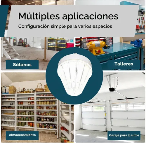 Vista 7 de GT-Lite Bombilla LED de mazorca de maíz de 5200 lúmenes, 40 vatios, equivalente a 300 vatios, color de luz diurna de 5000 K, base E26, bombilla