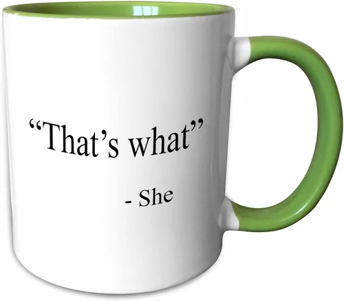 Vista 9 de 3dRose Taza negra de dos tonos de 11 oz con texto en inglés "That's What She Said