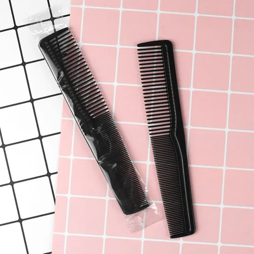 Vista 3 de Peine para el cabello, paquete de 50 peines desechables envueltos individualmente, peine resistente de doble diente para el cabello, peines a granel