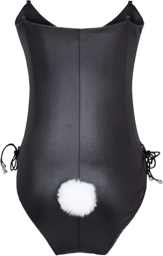 Vista 5 de Conjunto de traje de cuerpo entero con medias de una pieza para mujer diseño de conejo senpai