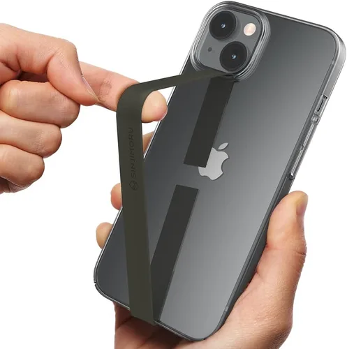 Vista 12 de Sinjimoru Correa elástica de silicona para teléfono, soporte de agarre flexible y elástico para iPhone y Android, bucles de teléfono seguros