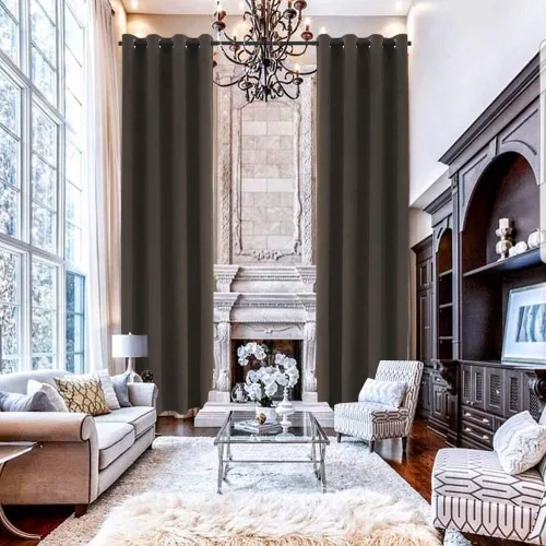 Vista 22 de Cortinas de lujo suaves de terciopelo extra largas, colección de franela hecha a medida Multicolor