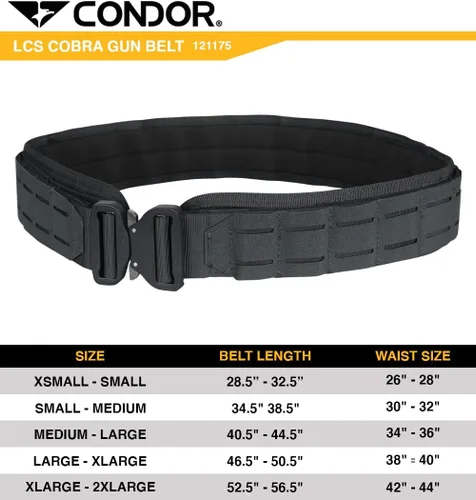 Vista 3 de Condor LCS Cobra - Cinturón para pistola