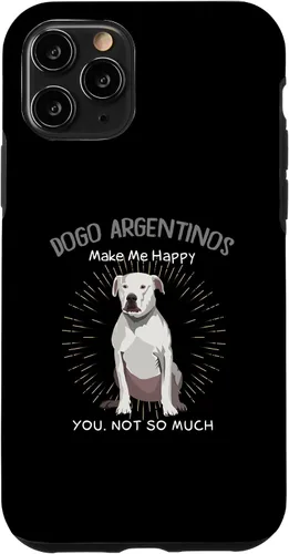 Vista 10 de iPhone 15 Dogo Argentinos Make Me Happy You Not So Much Case