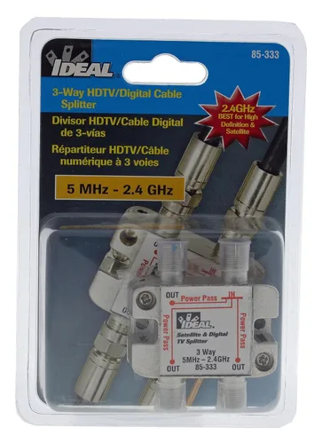 Vista 5 de IDEAL INDUSTRIES INC. 85-333 - Divisor de cable digital de 3 vías, 2,4 GHz