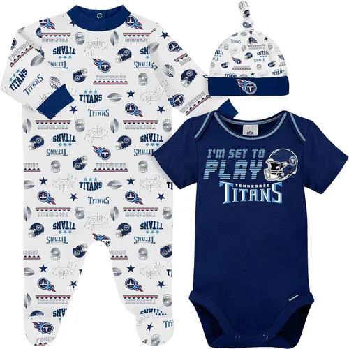 Vista 10 de Gerber Conjunto de regalo unisex para bebé con pies de equipo de la NFL para dormir y jugar