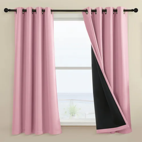 Vista 65 de Rutterllow - Cortinas 100% opacas, paneles de cortina con ojales, aislamiento térmico y bloqueo de luz para habitación y sala de estar