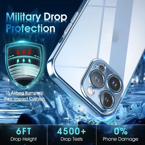 Vista 326 de Supdeal Funda cristalina transparente para iPhone 11, [No se amarillea] [Protección de la cámara] [Probado contra caídas de grado militar] Funda