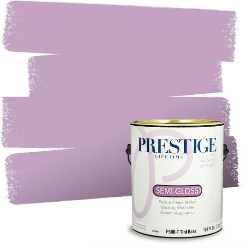 Vista 91 de PRESTIGE Pinturas de pintura interior e imprimación en uno, 1 galón, plano, combinación comparable de Sherwin Williams* Kimono Violet*