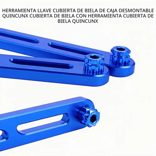 Vista 4 de Llave de eje central 6 en 1, soporte inferior profesional, multiherramienta, kit universal de servicio de bicicleta para sistemas estándar ISO/JIS