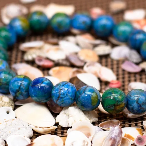 Vista 5 de DAZCOLO - Pulsera de gemas hecha a mano de 7,5 pulgadas, piedras preciosas elásticas de 8 mm, cuentas redondas, cristales de cuarzo, unisex